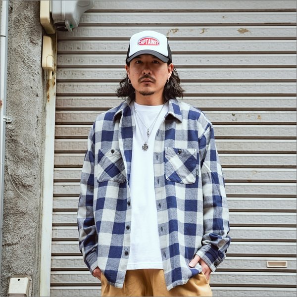 画像14: CAPTAIN STREET Oval Logo メッシュキャップ BLACK/WHITE キャプテンストリート (14)