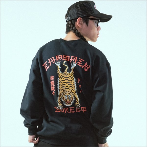 画像13: 【送料無料】CAPTAIN STREET Tiger クルーネックスウェット BLACK キャプテンストリート (13)