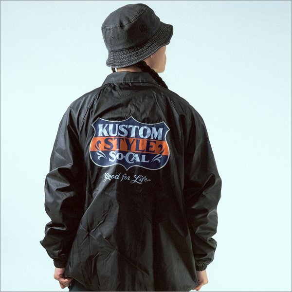 画像14: 【送料無料】KustomStyle カスタムスタイル GOOD FOR LIFE コーチJKT BLACK (14)