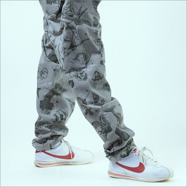 画像6: 【送料無料】COOKMAN クックマン Chef パンツ Old Tattoo GRAY (6)