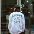 画像10: CAPTAIN STREET Hand Sign L/S Tシャツ WHITE キャプテンストリート (10)