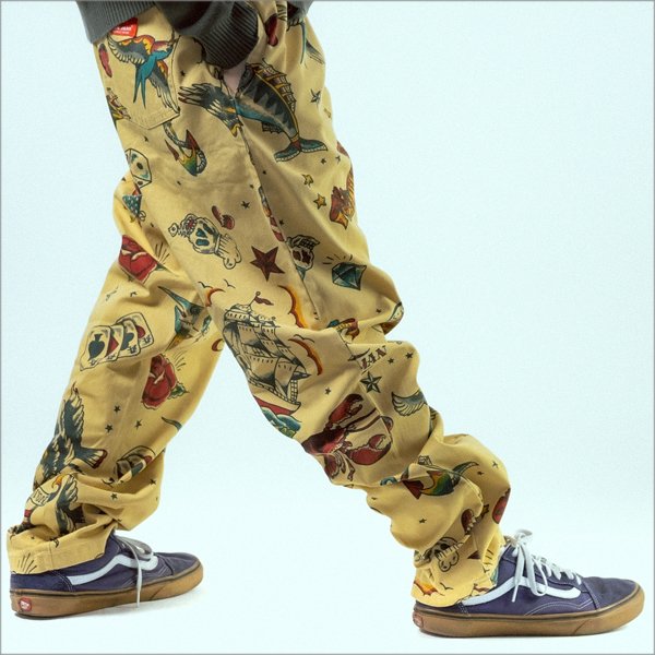 画像7: 【送料無料】COOKMAN クックマン Chef パンツ Old Tattoo BEIGE (7)