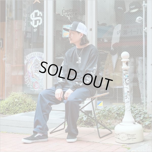 画像14: 【送料無料】SKULL SKATES スカルスケーツ Logo L/S Tee BLACK/WHITE (14)