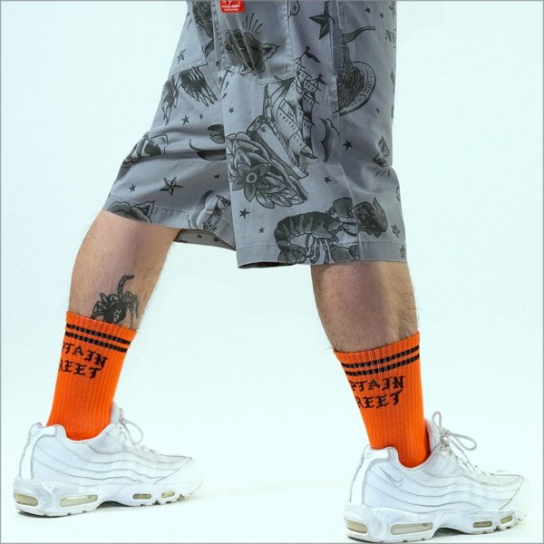 画像6: COOKMAN クックマン Chef ショーツ Old Tattoo GRAY (6)