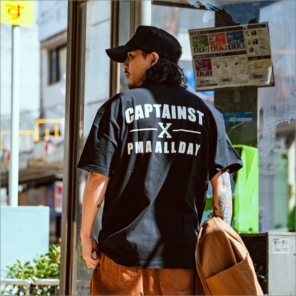 画像11: 【20％OFF】CAPTAIN STREET X Tシャツ BLACK キャプテンストリート (11)