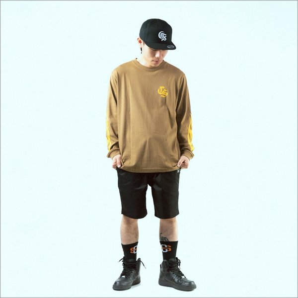 画像12: CAPTAIN STREET Old CS L/S Tシャツ CAMEL キャプテンストリート (12)