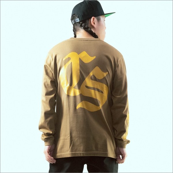 画像13: CAPTAIN STREET Old CS L/S Tシャツ CAMEL キャプテンストリート (13)