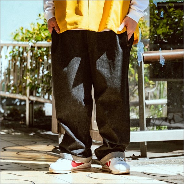 画像10: 【送料無料】COOKMAN クックマン Semiwide Chef パンツ DENIM BLACK (10)