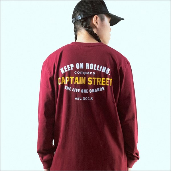 画像13: CAPTAIN STREET GS L/S Tシャツ BURGUNDY キャプテンストリート (13)