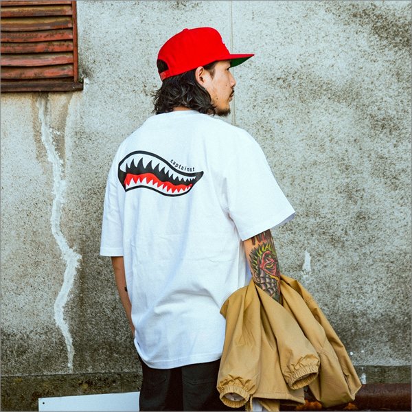 画像10: CAPTAIN STREET Shark Mouth Tシャツ WHITE キャプテンストリート (10)