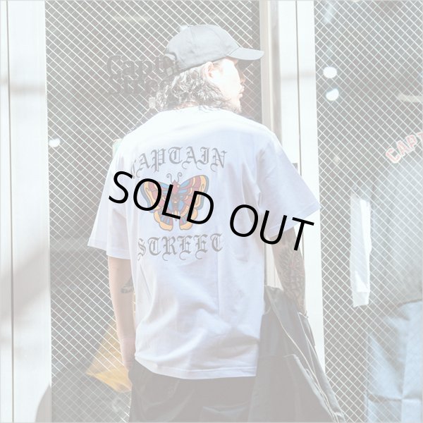 画像7: 【20％OFF】CAPTAIN STREET Butterfly Tシャツ WHITE キャプテンストリート (7)