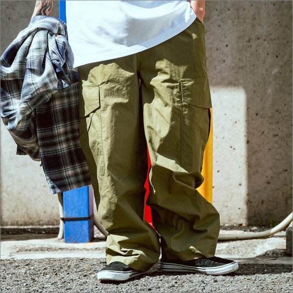 画像13: 【送料無料】Deviluse デビルユース Wide Cargo パンツ OLIVE (13)