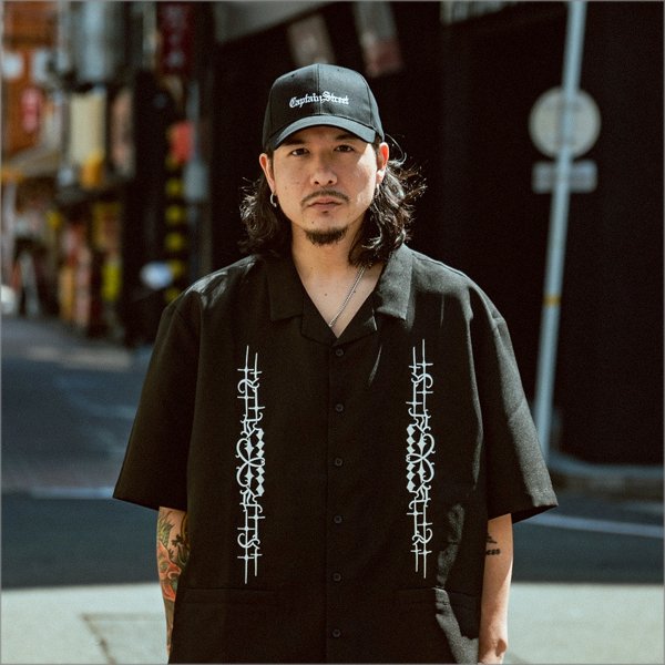 画像11: CAPTAIN STREET Old English キャップ BLACK キャプテンストリート (11)