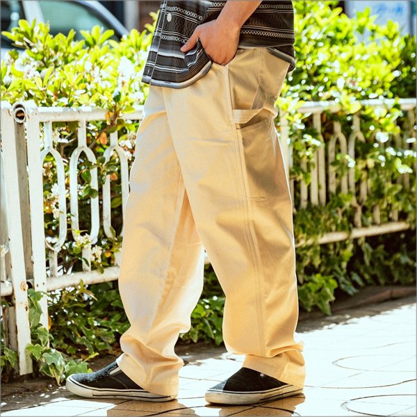 画像8: 【送料無料】COOKMAN クックマン Carpenter's パンツ CREAM (8)