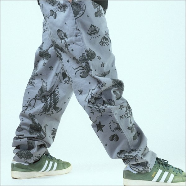 画像9: 【送料無料】COOKMAN クックマン Chef パンツ Old Tattoo GRAY (9)