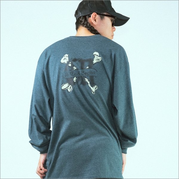 画像11: GoneR ゴナー GoneR feat.Yohji L/S Tシャツ D.HEATHER (11)