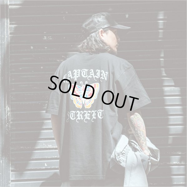 画像7: CAPTAIN STREET Butterfly Tシャツ BLACK キャプテンストリート (7)