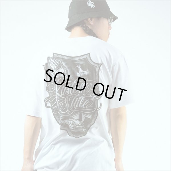 画像7: KustomStyle カスタムスタイル ESCUDO DE CEPILLO Tシャツ WHITE (7)