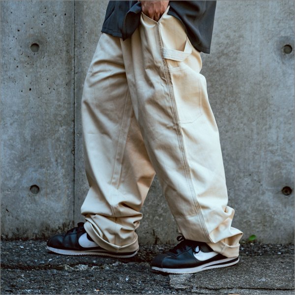 画像10: 【送料無料】COOKMAN クックマン Carpenter's パンツ CREAM (10)