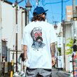 画像7: KustomStyle カスタムスタイル FLIPUP SKULL Tシャツ WHITE (7)