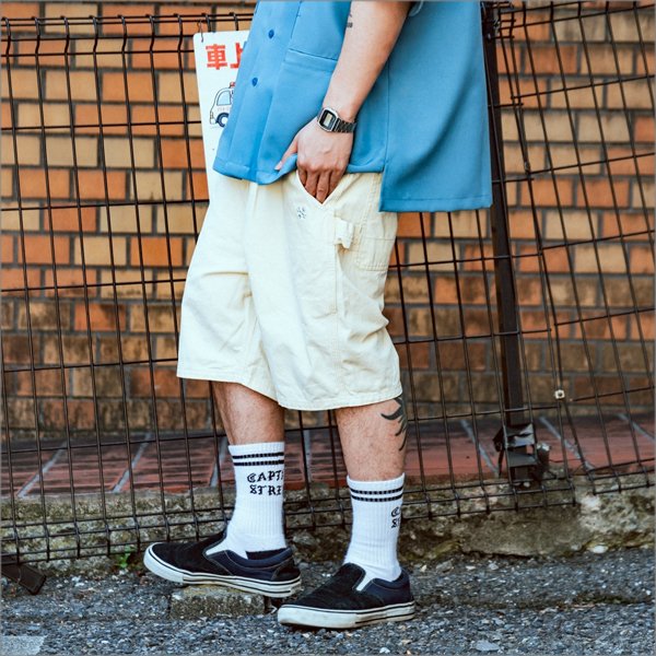 画像9: 【送料無料】BLUCO ブルコ LIGHT CANVAS PAINTER SHORTS IVORY (9)