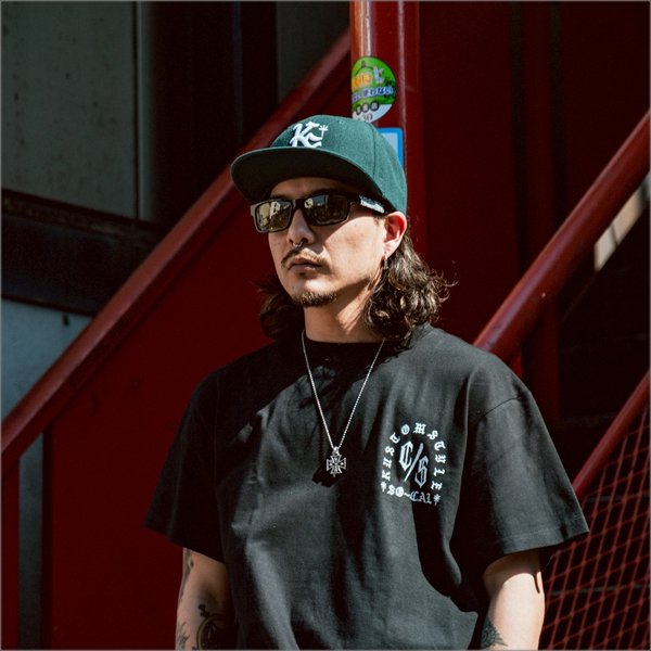 画像8: KustomStyle カスタムスタイル LOCK CITY スナップバックCAP HUNTER GREEN (8)
