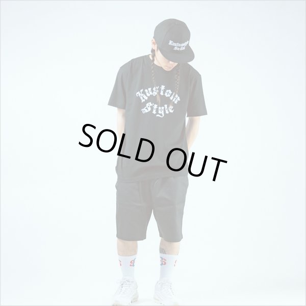 画像3: KustomStyle カスタムスタイル OLD ENGLISH スナップバックCAP BLACK (3)