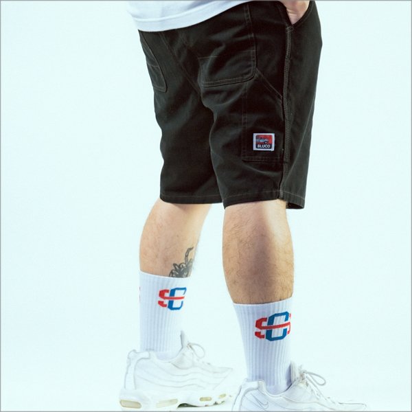 画像7: 【送料無料】BLUCO ブルコ LIGHT CANVAS PAINTER SHORTS BLACK (7)