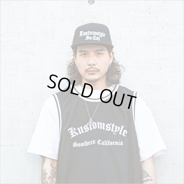 画像4: KustomStyle カスタムスタイル OLD ENGLISH スナップバックCAP BLACK (4)