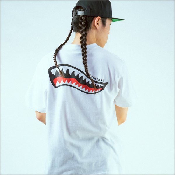 画像11: CAPTAIN STREET Shark Mouth Tシャツ WHITE キャプテンストリート (11)