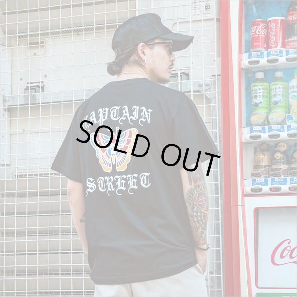 画像10: CAPTAIN STREET Butterfly Tシャツ BLACK キャプテンストリート (10)