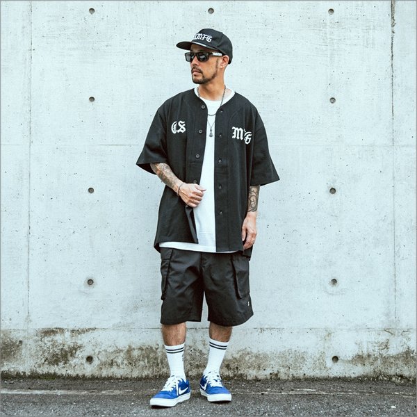 画像7: 【送料無料】CAPTAIN STREET CSMFG ベースボールシャツ BLACK キャプテンストリート (7)