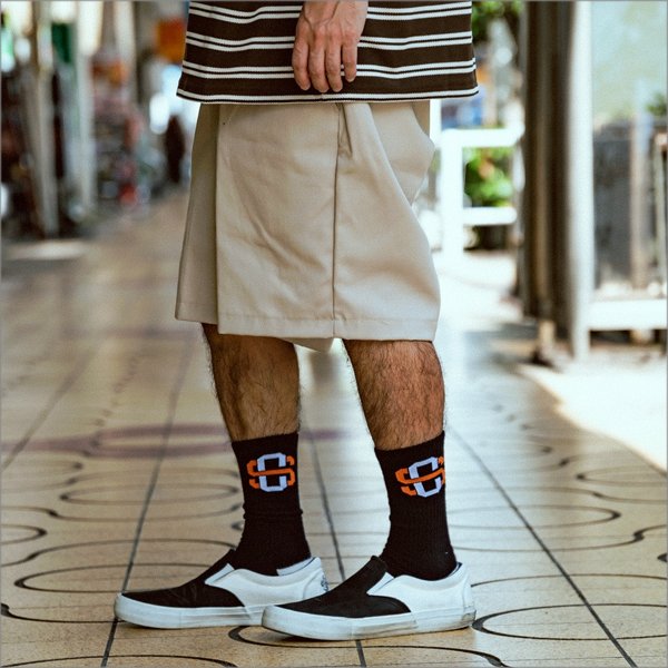 画像5: CAPTAIN STREET eighty SOCKS BLACK キャプテンストリート (5)
