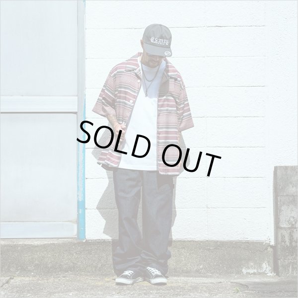 画像6: 【40％OFF】BLUCO ブルコ POOLSIDE SHIRT S/S -Mexican- BURGUNDY (6)