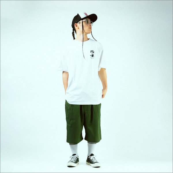 画像9: CAPTAIN STREET Tag メッシュキャップ BLACK/WHITE(赤刺繍) キャプテンストリート (9)