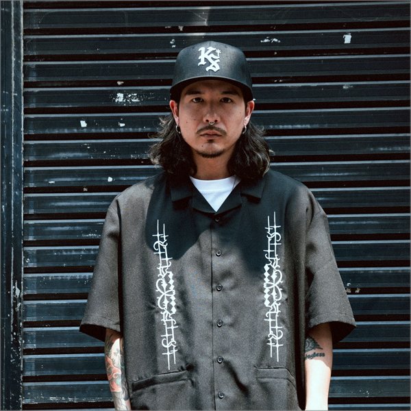 画像4: KustomStyle カスタムスタイル LOCK CITY スナップバックCAP BLACK (4)