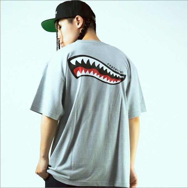 画像10: CAPTAIN STREET Shark Mouth Tシャツ GRAY キャプテンストリート (10)