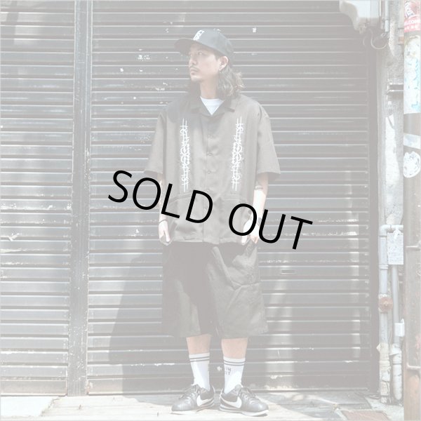 画像5: 【送料無料】KustomStyle カスタムスタイル CARLSBAD S/S オープンカラーシャツ BLACK (5)