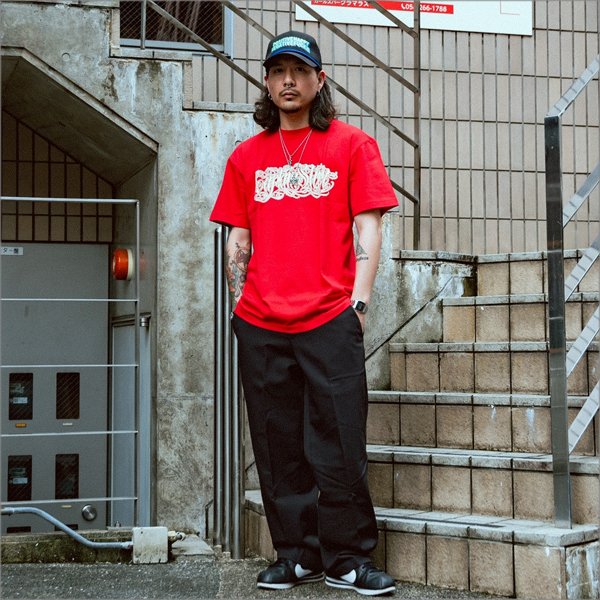画像15: 【50%OFF】CAPTAIN STREET  Lettering Tシャツ RED キャプテンストリート (15)
