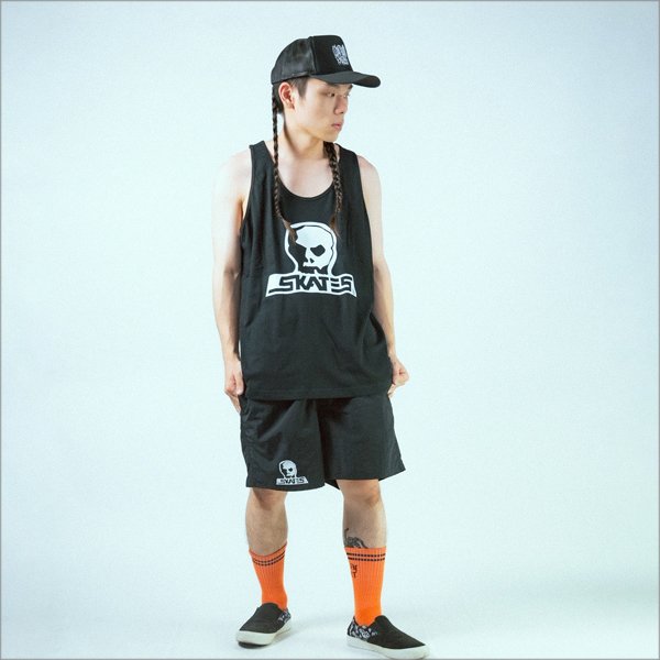 画像4: 【送料無料】SKULL SKATES スカルスケーツ BURBS タンクトップ BLACK/WHITE (4)