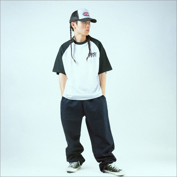 画像11: CAPTAIN STREET CAPST Logo ラグランTシャツ BLACK/WHITE キャプテンストリート (11)