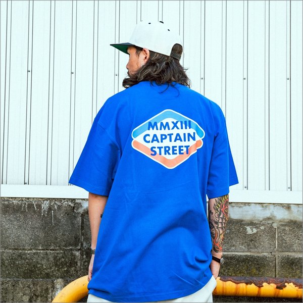 画像8: CAPTAIN STREET Rhombus Tシャツ BLUE キャプテンストリート (8)
