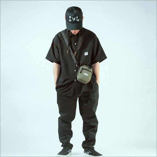 画像10: CAPTAIN STREET CAPST Logo Pouch MOSS GRAYキャプテンストリート (10)