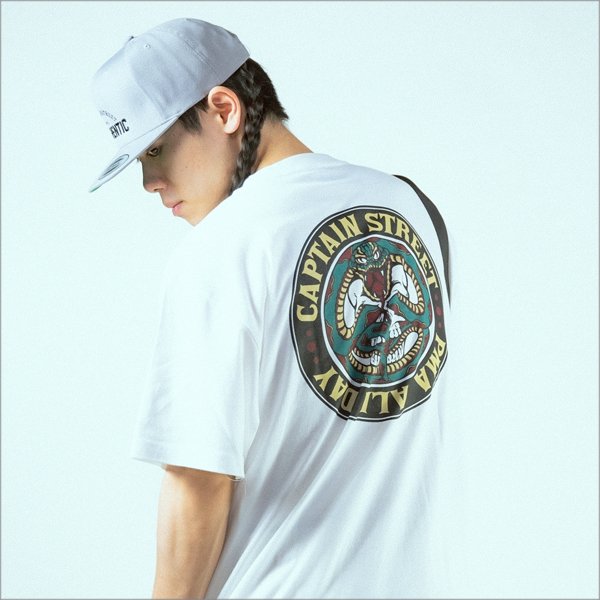画像10: CAPTAIN STREET Snake Tシャツ WHITE キャプテンストリート (10)