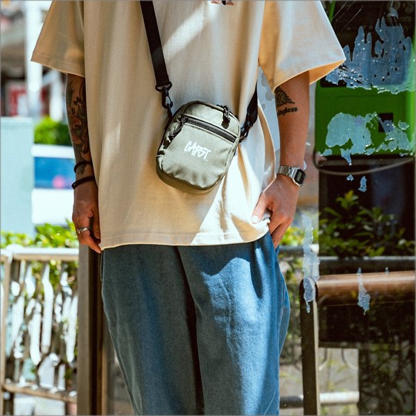 画像6: CAPTAIN STREET CAPST Logo Pouch MOSS GRAYキャプテンストリート (6)