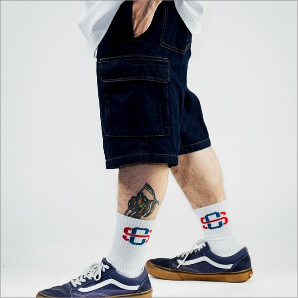 画像14: 【送料無料】COOKMAN クックマン Chef カーゴショーツ DENIM (14)