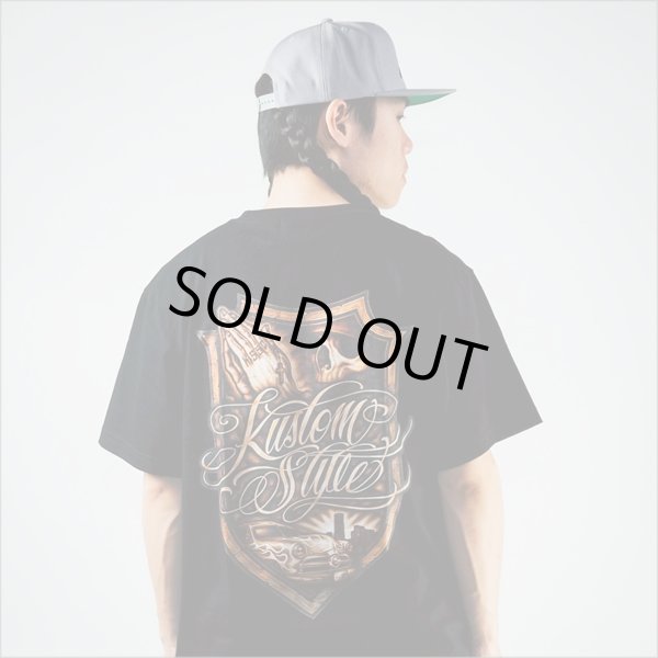 画像9: KustomStyle カスタムスタイル ESCUDO DE CEPILLO Tシャツ BLACK (9)