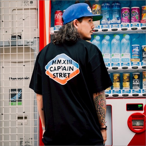 画像8: CAPTAIN STREET Rhombus Tシャツ BLACK キャプテンストリート (8)