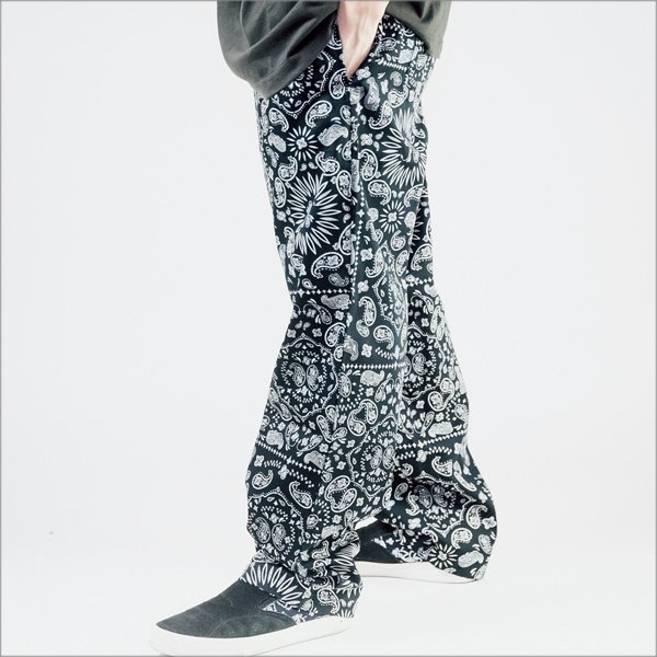 画像13: 【送料無料】COOKMAN クックマン Semiwide Chef パンツ Paisley BLACK (13)