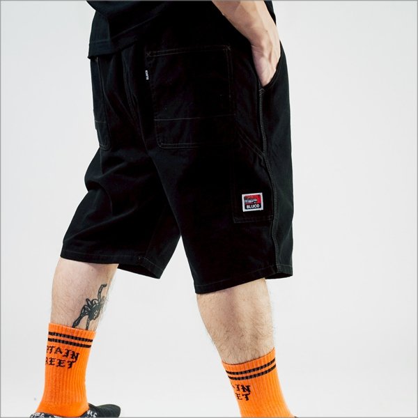 画像9: 【送料無料】BLUCO ブルコ LIGHT CANVAS PAINTER SHORTS BLACK (9)